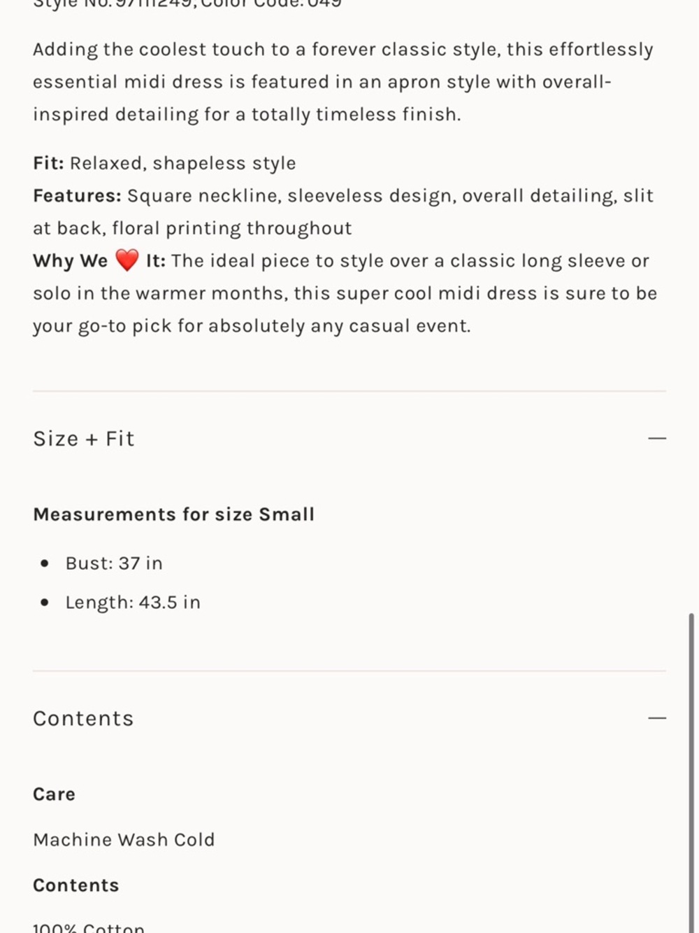Free People Hanson Apron Midi Dress - Picture 3 of 7